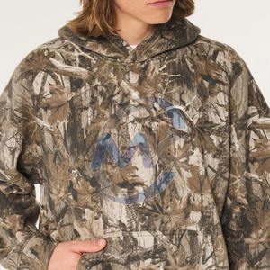 Meilleures ventes Pull-over personnalisé pour hommes, vêtements d'hiver, Sweats à capuche de couleur unie avec fermeture à glissière brodée - Product Image 5