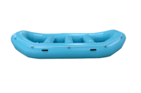 Radeau gonflable en PVC turquoise de 13 pieds (3,95 m) pour 8 personnes, résistant à l'usure, aux UV, certifié CE, épaisseur 1,8 mm, idéal pour la dérive
