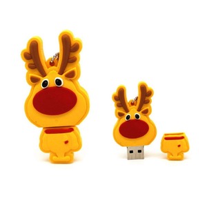 Groothandel Creatieve Kerst USB-stick - Gepersonaliseerd PVC Kerstman Boom Design Gravure Logo 1 Jaar Garantie Geen Encryptie - Product Image 2