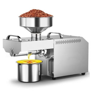 Acero inoxidable pequeño portátil automático girasol té pimienta colza adelfa soja sésamo maní máquina de prensa de aceite - Product Image 2