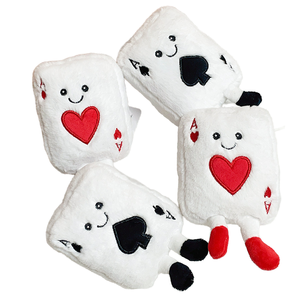 Llavero Colgante de Muñeco de Póker de Simulación Creativa, Accesorio para Bolsos, Juguete de Peluche Suave de Algodón Rojo Melocotón, Regalo para Fiestas y Días Festivos, Máquina de Garras - Product Image 1