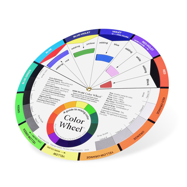 Manicure Color Wheel Tattoo Pigment Wheel Color Mix Guide Chart Makeup Color Wheel