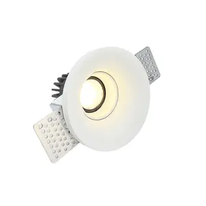 חלת דבש Len LED גבס ניתן לעמעום זרקור 10W 15W 120V 230V גבס זווית קרן קרן 15 24 36 מעלות שקוע אור תקרה