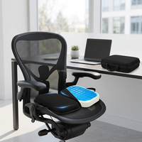 Coussin de siège de voyage pliable pour avion, camion, stade, bureau, fauteuil roulant