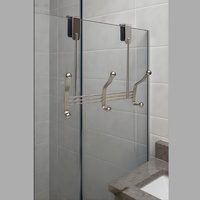 Porte-vêtements mural multifonctionnel en métal argenté, design gain de place pour salle de bain, cuisine, serviettes, organisateur d'appareils