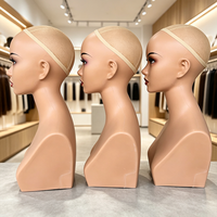 Tête de mannequin réaliste avec épaules pour présentation de perruques de luxe et de bijoux – Fournitures pour boutiques