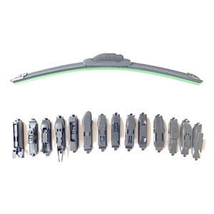 Lame d'essuie-glace arrière multifonctionnelle toutes saisons, stable et silencieuse, revêtement hybride en silicone, compatible avec 10 adaptateurs - Product Image 1