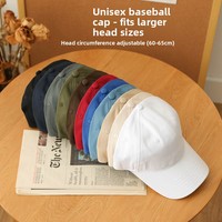 Gorra de Béisbol de PVC de 6 Paneles, Color Liso, Bordada a Máquina, Ajustable, Corona Suave, Protección Solar, Uso en las Cuatro Estaciones