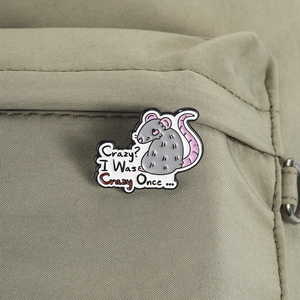 Broche en émail souris amusante et originale, citation humoristique, broche de rat, badge pour <span class=keywords><strong>sac</strong></span> à <span class=keywords><strong>dos</strong></span> et revers, bijou fantaisie, cadeau pour amis - Product Image 3