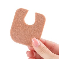 Coussinets de soulagement de la douleur en feutre en forme de U Semelles de chaussures invisibles pour les callosités des pieds et la protection du talon Semelles de sport et de confort