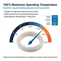 Détecteur de fuite d'eau fiable, câble de détection de fuite de liquide de refroidissement de 4 mm, capteur blanc 85, alarme stroboscopique Wi-Fi, certifié CE/FCC/RoHS