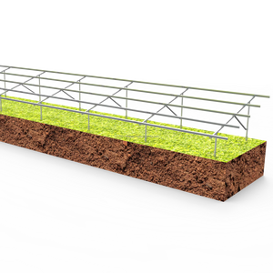 Sistema de montaje solar de alto rendimiento Riel U2V de acero galvanizado en caliente de aluminio para instalación de techo de tierra - Product Image 2