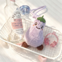 Jandudu 2026 Fun Fuzzy Fruit Pluche Sleutelhanger Model A-13 PP Katoenen Vulling 7cm Unisex Schattig Dierenknuffeltje Klauwautomaat Prijs Party