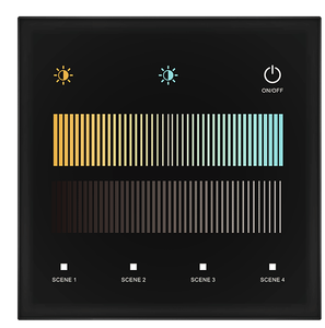 Atenuador Maestro de panel DALI de <span class=keywords><strong>4</strong></span> zonas, 2 zonas, panel táctil montado en la pared, compatible con control remoto RF - Product Image 3