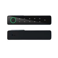 Serrure intelligente compatible Tuya pour porte en bois, alliage d'aluminium, verre trempé, multi-déverrouillage (empreinte digitale, carte, code), application Tuya Cloud