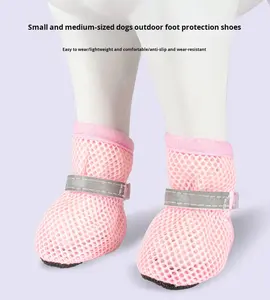 Sapatos de Malha Respirável para Cães Fish Princess, Protetores de Patas Antiderrapantes e Resistentes ao Calor - Product Image 4