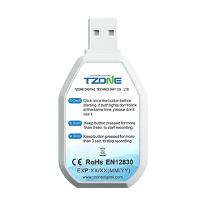 고급 TempU02A USB 푸드 트럭 일회용 레코더-PDF 콜드 체인 온도 데이터 로거 - Product Image 2