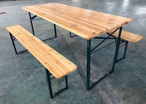 Wooden Folding Beer <strong>Table</strong> <strong>Set</strong>,Outdoor Beer <strong>Table</strong> <strong>and</strong> <strong>Bench</strong> <strong>Set</strong> - Product Image 4