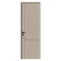 Porte intérieure en MDF mélaminé préfini pour supermarché, hôpital, atelier – Structure simple pour une installation rapide sur site