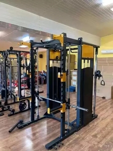 Équipement de gymnastique Multi Smith Dual Pulley Chin Dip up Cable Crossover Squat Rack Functional Trainer - Product Image 3