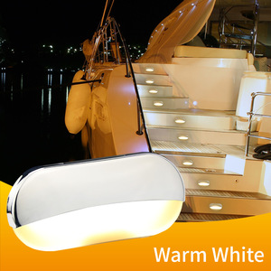 Luz LED Rectangular para Pasillos, 12V CC, Acero Inoxidable, Superficie Pulida, para Uso en Cabina de Barco o Escaleras - Product Image 2