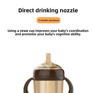 Biberon de sevrage en silicone souple avec tétine bec de canard, imitation allaitement maternel, sans PVC, débit variable, large ouverture, <span class=keywords><strong>anti</strong></span>-coliques - Product Image 5