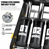 Pompe à air à trois cylindres BAIMEI avec manomètre 120 PSI pour vélo, moto, voiture, ballon – Gonflage rapide – Vente en gros OEM