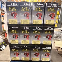 Dongkrak Baja Tugas Berat 6 Ton yang Dapat Disesuaikan dengan Tiang Penyangga dan Pin Pengunci Pengaman untuk Otomotif