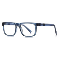 Lunettes de vue carrées classiques TR90 pour homme, monture à rayures texturées, verres optiques anti-lumière bleue, modèle 2287