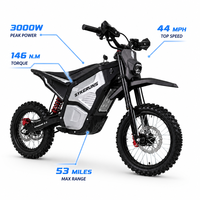 Premium SYKERUNS X5 Electric Off Road Motorcycle for Motocross Trail Adventure and Technical Terrain with 48V20Ah Battery