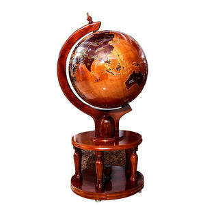 Globo terráqueo grande de madera maciza Tianyu, giratorio, decorativo, para oficina, sala de estar, estudio, regalo. - Product Image 4