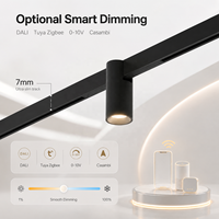 Rail magnétique ultra-fin pour éclairage de plafond moderne et minimaliste, modules LED linéaires encastrés, CRI90, sans scintillement, IP44, dimmable