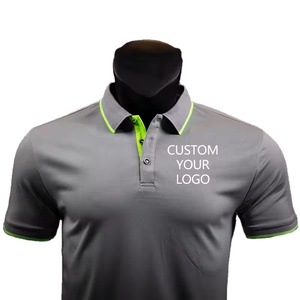Camisas POLO personalizadas de poliéster de alta calidad de manga corta para deportes Golf Dry Fit para hombres - Product Image 1