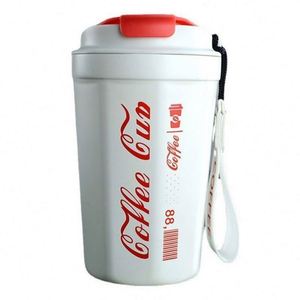 Mug de voyage isotherme en acier inoxydable 380 ml avec couvercle, logo personnalisé, écologique, isolation thermique 6-12 heures, tasse de bureau portable - Product Image 3