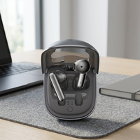 Souris sans fil 2-en-1 avec étui de charge pour écouteurs, accessoire informatique de bureau