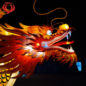 <b>Chinese</b> <b>Lantern</b> Festival Outdoor Dragon Light Colorful Lighting Silk <b>Lantern</b> Show for Theme Park - Product Image 3