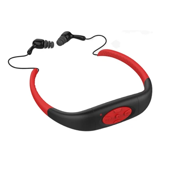 Factrory Super Natação Impermeável Esporte Mp3 Player Headset 8GB IPX8 Sem Fio Swim Música Fones De Ouvido Headset