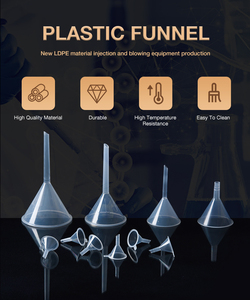 Atacado Custom Best-seller Tamanhos Diferentes Fácil de Limpar Barato Durável Laboratório pp Transparente Funil De Plástico - Product Image 3