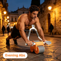 Rouleau Abdominal Automatique à Rebond pour Entraînement Complet des Abdos et Réduction de la Graisse Abdominale et de la Taille à Domicile