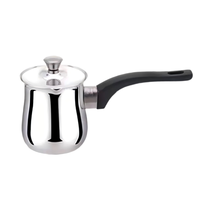Cafetière Moka en Acier Inoxydable HC Factory Direct 180-1080ml, Forme Cloche, pour Café Turc Cezve, Expresso sur Plaque de Cuisson, Vente en Gros, Logo Personnalisé