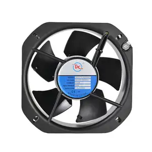 220v 380v 22580 Cooler Cabinet Box Axial Flow Fans 225mm Metal Frame Blade AC Cooling Fan