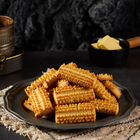 Galletas Sanniu con Sabor a Mantequilla y Sal Marina, Caja de 270g, Textura Semi-Suave, Refrigerios Saludables