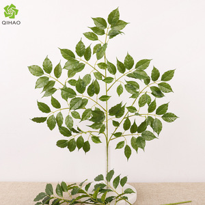 Ramas Planas y Hojas Artificiales, Vegetación Artificial de PVC, Alta Simulación, Decoración de Interiores, Accesorios para Bodas, Decoración del Hogar - Product Image 5