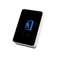 Nouveau bouton de sortie infrarouge sans contact intelligent 12V/24V IP35 pour contrôle d'accès, avec capteur LED Keysecurity et garantie de 2 ans