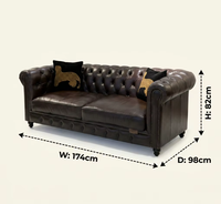 Nouveau style de canapé-lit modulaire sectionnel de luxe européen en tissu capitonné, design moderne, noir Tianhang