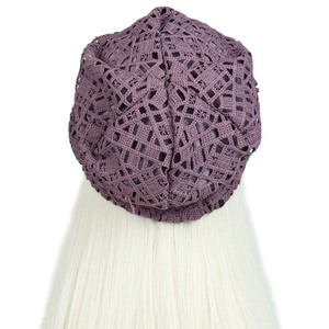HZM-24306 Bonnets double couche creux en maille, chauds et amples, pour femmes, pour l'extérieur et les occasions décontractées - Product Image 5