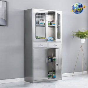 304 ארון מכשיר רפואי נירוסטה לאחסון סטרילי בית ספר שיניים סדנת בית ספר מרפאת או שימוש במחסן - Product Image 3