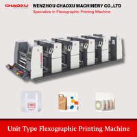Nouvelle machine d'impression flexographique automatique chinoise 4/6 couleurs pour la fabrication de boîtes en carton ondulé, de sacs en plastique et de sacs en papier