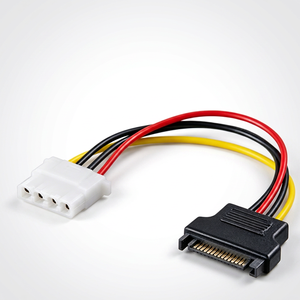 Câble adaptateur d'alimentation pour PC, SATA 15 broches vers IDE 4 broches, connecteur femelle pour ordinateur de bureau, disque dur, DVD - Product Image 1