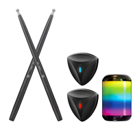 Kit de batterie électronique virtuel invisible à détection corporelle, corps en plastique, baguette électronique, portable, pour la pratique à domicile, batterie de jazz